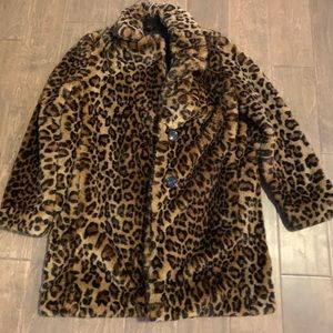 Animal Print trench coat